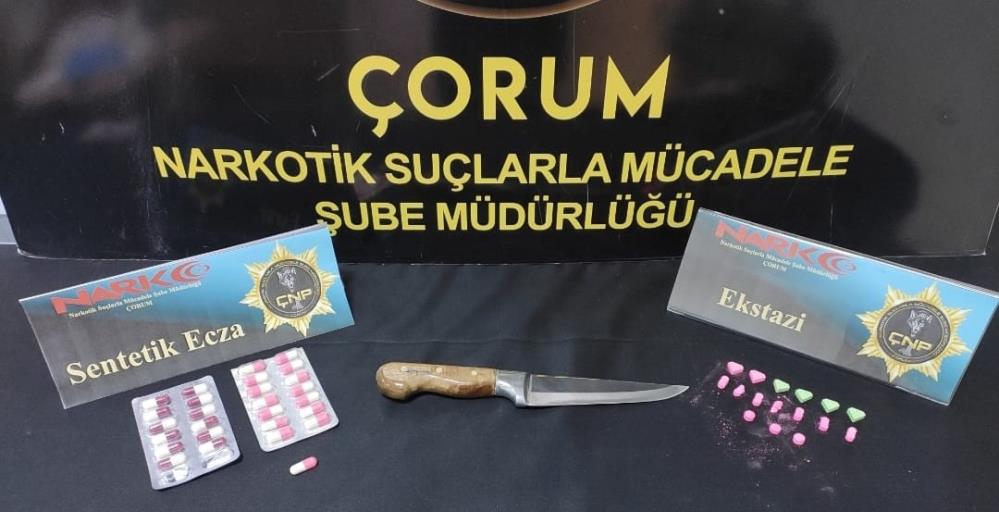 Çorum polisinden uyuşturucu operasyonu