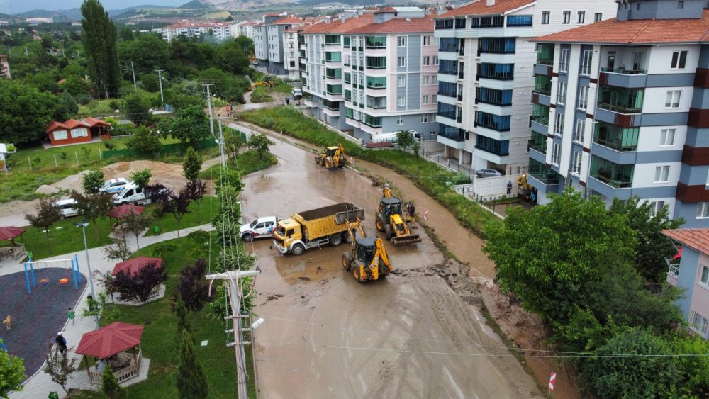 Çorum’da Sıtlık Deresi Taştı