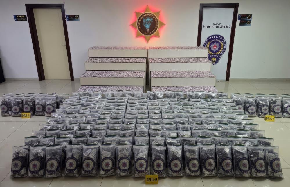 Çorum polisinden uyuşturucu sevkiyatına darbe